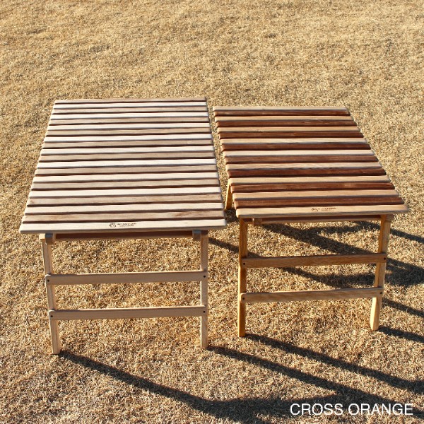 【CAMP★MANIA PRODUCTS】　COMPACT MID TABLE(L) walnut mix